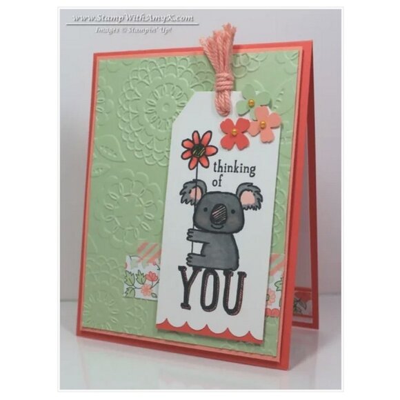 STAMP UP Kind Koala Thinking You Rubber Stamp Daisy Flower Craft Card Scrapbook - Picture 7 of 10